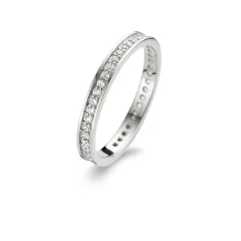 Chic Ring 2 mm - Sterlingsilber - Zirkonia